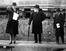 Opening of contact beds, Blackburn Meadows sewage treatment works by the Lord Mayor of Sheffield, Henry Kenyon Stephenson