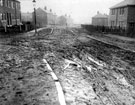 Wolverley Road under construction, Woodhouse from the Recreation Ground towards Sheffield Road, showing first left Penrose Place, second left Southsea Road Wolverley Road under construction, Woodhouse from the Recreation Ground towards Sheffield Road, showing first left Penrose Place, second left Southsea Road