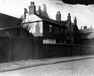 View: u01026 Beverley Street showing the rooftops of The Travellers' Inn, No. 784 Attercliffe Road