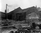 Remains of J. Chantrey's Milk Yard, approached via River Lane. Mrs Emma Chantrey, Shopkeeper, was situated at No. 58, Pond Hill and this yard was at the rear. Sheaf Island Works and goit at rear of buildings