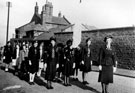Girls Life Brigade outside Sharrow Lane School, South View Road