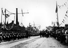 View: u01231 Parade along Sheaf Street (most probably) for the Royal visit of Edward VII and Queen Alexandra