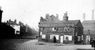 Offices and cab stand belonging to William Henry Haigh, cab and omnibus proprietor, junction of Ecclesall Road (right) and Cemetery Road (left)