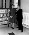John Bebbington, City Librarian and Edna Jessop, Secretary to City Librarian, Upperthorpe Branch Library