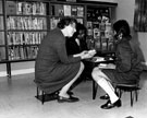 Edna Jessop (2nd from right), secretary to City Librarian with children, Upperthorpe Branch Library