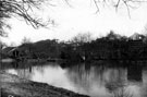 Tyzack's Dam looking towards Abbeydale Works, former premises of W. Tyzack, Sons and Turner Ltd., manufacturers of files, saws, scythes etc., prior to becoming Abbeydale Industrial Hamlet Museum