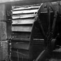 Undershot water wheel used to drive the tilt hammer at Abbeydale Works, former premises of W. Tyzack, Sons and Turner Ltd., manufacturers of files, saws, scythes etc., prior to becoming Abbeydale Industrial Hamlet Museum