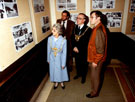 Lord Mayor, Councillor Roy Munn, Lady Mayoress, Mrs. Jean Munn, Councillor Mike Pye and Richard Caborn at exhibition in Central Library, Surrey Street