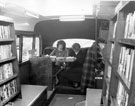 Interior of the first Sheffield Libraries Mobile Service