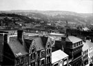 View: u01744 View south west from Arundel Street looking towards Sheffield Midland railway station, Park and Norfolk Park, premises in foreground include College of Technology, Surrey House and Talbot Hotel