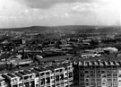 Elevated view from Hyde Park Flats looking towards the Industrial Don Valley and Wincobank Hill, showing Attercliffe Road Station and Park Iron Works (centre left before the 3 arched viaduct) and College of Technology Department (centre right) Elevated view from Hyde Park Flats looking towards the Industrial Don Valley and Wincobank Hill, showing Attercliffe Road Station and Park Iron Works (centre left before the 3 arched viaduct) and College of Technology Department (centre right)