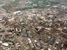 Aerial view of City Centre. Roads in foreground include (left-right), Scotland Street, Tenter Street leading to Broad Lane, roads in centre, West Bar, Queen Street, Hawley Street, Townhead Street, Bailey Street and Rockingham Street 	