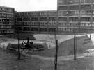 Playground and Lansdowne Flats (Nos. 8 - 82) in background (fronting Mount Street)