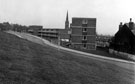 Looking towards Danville Street with the edge of No. 56 Buckenham Road (extreme right) and All Saints Church, Burngreave in the background Looking towards Danville Street with the edge of No. 56 Buckenham Road (extreme right) and All Saints Church, Burngreave in the background