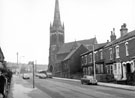 Nos. 192, 190 etc. (left to right) and All Saints Church at the junction of Sutherland Road, Ellesmere Road and Lyons Street Nos. 192, 190 etc. (left to right) and All Saints Church at the junction of Sutherland Road, Ellesmere Road and Lyons Street