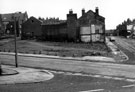 Site of demolished housing, Ellesmere Road with Ellesmere Road Methodist Church Sunday School, Buckenham Street (left) and houses being demoished on Ditcingham Street (left) Site of demolished housing, Ellesmere Road with Ellesmere Road Methodist Church Sunday School, Buckenham Street (left) and houses being demoished on Ditcingham Street (left)