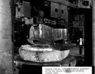 Forging 114 3/4 inch (291cm) diameter generator collar for hollow forged hydro-electric turbine shaft, British Steel Corporation Forging 114 3/4 inch (291cm) diameter generator collar for hollow forged hydro-electric turbine shaft, British Steel Corporation