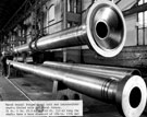 Naval vessel forged steel tail and intermediate shafts fitted with gun metal liners, British Steel Corporation Naval vessel forged steel tail and intermediate shafts fitted with gun metal liners, British Steel Corporation
