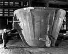 52 ton (34m3 capacity) slag pot for basic oxygen steelmaking plant slag disposal system, British Steel Corporation