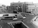 Furnival Square, looking up Arundel Gate. Arundel House, right