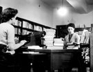 Central Library, Surrey Street. Cataloguing Department, Miss. Owen and Mrs. Dobson typing cards Central Library, Surrey Street. Cataloguing Department, Miss. Owen and Mrs. Dobson typing cards