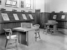 Central Library, Surrey Street. Writing desks in newsroom