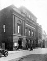 Public Library (Central Lending Library and Reading Room), formerly the Sheffield Music Hall, Surrey Street. United Methodist Church in background