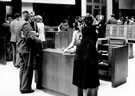 Information and assistance for readers at the Enquiry Desk, Central Lending Department, Central Library, Surrey Street
