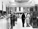 General view of the M-Z charge counter, Central Lending Department, Central Library, Surrey Street