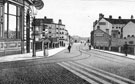 Lady's Bridge looking towards Wicker. Lady's Bridge Hotel, Bridge Street, left
