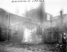 Court No. 8, rear of No 38, Hermitage Street, former Greyhound Inn, later used by John Cooper, Builder and Court known as Grey Hound Yard. Rear of St. Mary's School in background