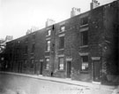 Back to back houses, Nos 69-55, Wellington Street from junction of Trafalgar Lane. Court No. 1, Trafalgar Lane at rear of properties in foreground. Court No. 4, Trafalgar Street at rear of properties in background