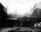 Looking towards the rear of John and William Ragg Ltd., Nursery Works, cutlery manufacturers, Nos. 93 and 95 Eldon Street, from Court No. 5. Rear of premises fronting Trafalgar Lane on right