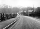 Baslow Road prior to road alterations, from the railway bridge, looking towards Grove Road junction