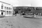 Former United Steels Co. Offices (left), Hunshelf Road, Stocksbridge with Bank House (centre) and Gentlemans Row (left), Honeymoon Row (centre) and Derbyshire Row (right) at Hunshelf Park in background Former United Steels Co. Offices (left), Hunshelf Road, Stocksbridge with Bank House (centre) and Gentlemans Row (left), Honeymoon Row (centre) and Derbyshire Row (right) at Hunshelf Park in background