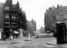 Church Street at junctions of Townhead Street and Leopold Street. St. James Chambers, left. Bradford and Bingley Building Society, right Church Street at junctions of Townhead Street and Leopold Street. St. James Chambers, left. Bradford and Bingley Building Society, right
