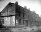 Meadow Street at junction of Netherthorpe Street. Court No. 9 at rear of properties in background