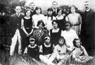 St. Bartholomews Church Girls Cricket Club with Miss Dora Linney, wicket keeper possibly 1922