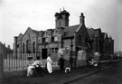 Hammerton Street School, Darnall showing Boys entrance with the inscription Chivalry, Courage and Courtesy