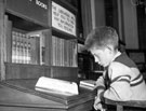 A Young reader, Junior section of Firth Park Branch Library, Firth Park Road