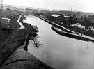 View from Broughton Lane Bridge towards Tinsley Locks and showing Tinsley Park Road and Alliance Forge and Rolling Mills (right)