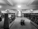 Interior of the extension at Hillsborough Library, Middlewood Road, Hillsborough Park. Opened 3rd December, 1929, cost &uacute;1,772. Formerly Hillsborough Hall and built in the 18th century.