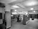 Interior of the extension at Hillsborough Library, Middlewood Road, Hillsborough Park. Opened 3rd December, 1929, cost &uacute;1,772. Formerly Hillsborough Hall and built in the 18th century.