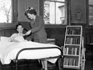 Hospital Library Service issuing books to a patient
