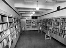 Interior view of the old Totley Branch Library, Abbeydale Road South, from the enclosure Interior view of the old Totley Branch Library, Abbeydale Road South, from the enclosure