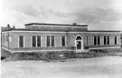 Exterior of uncompleted Manor Branch Library, Ridgeway Road. Opened 17th March 1953