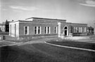 Exterior view of Manor Branch Library, Ridgeway Road. Opened 17th March 1953