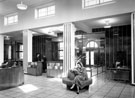 Lending Department showing enclosure and Entrance Hall, Manor Branch Library, Ridgeway Road. Opened 17th March 1953