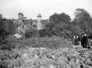 Vegetable plot, Castle Dyke, Ringinglow Road, during a visit by the Lord Mayor, Harry England Bridgwater