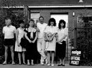 Striking NALGO members outside the housing office, Wordsworth Avenue